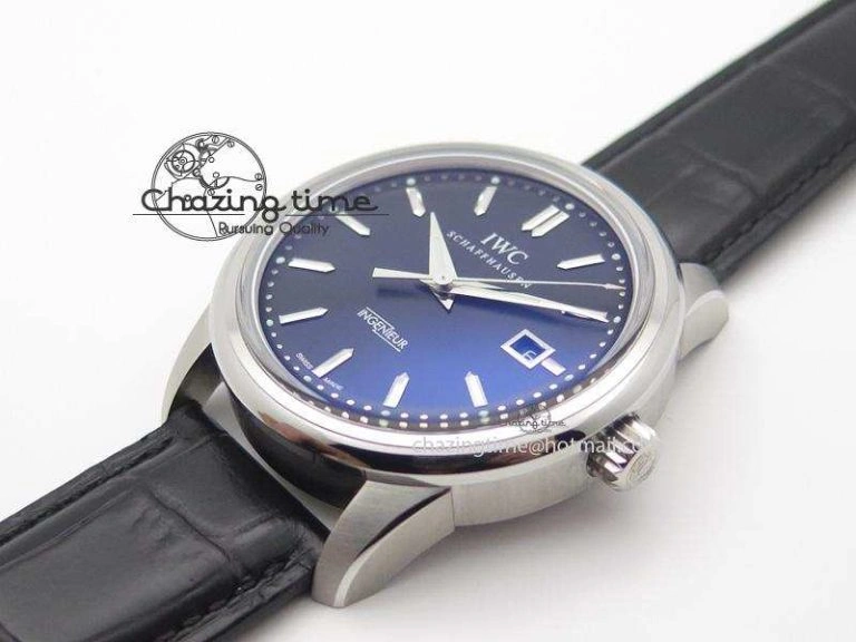 Ingeniuer St.Laurens SS Black Dial MKF 1:1 V2 Best Edition On Black Leather Strap A80111
