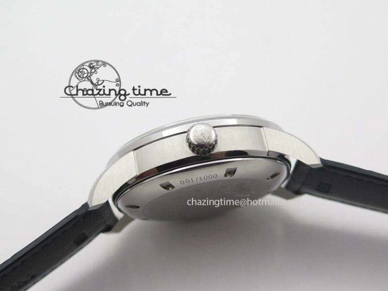 Ingeniuer St.Laurens SS Blue Dial MK 1:1 Best Edition On Black Leather Strap A80111