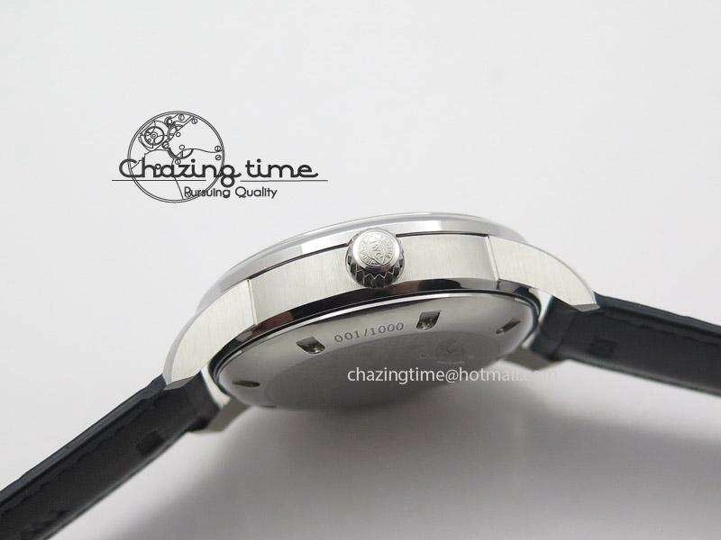 Ingeniuer St.Laurens SS Blue Dial MK 1:1 Best Edition On Black Leather Strap A80111