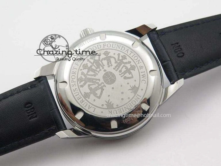 Ingeniuer St.Laurens SS Blue Dial MK 1:1 Best Edition On Black Leather Strap A80111