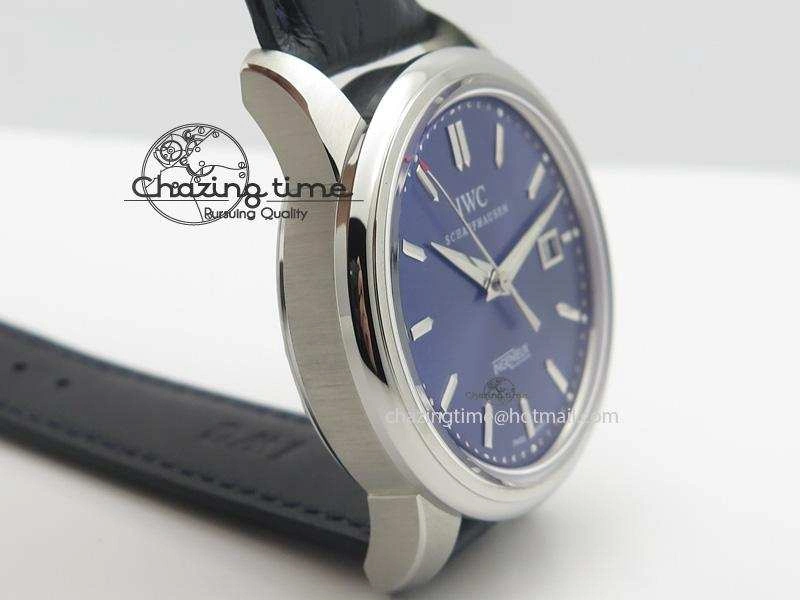 Ingeniuer St.Laurens SS Blue Dial MKF 1:1 V2 Best Edition On Black Leather Strap A80111