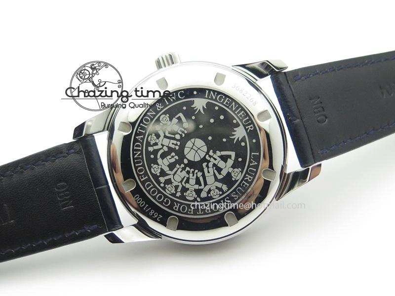 Ingeniuer St.Laurens SS Blue Dial MKF 1:1 V2 Best Edition On Black Leather Strap A80111