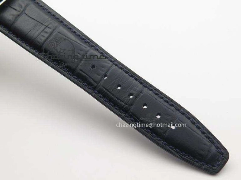 Ingeniuer St.Laurens SS Blue Dial MKF 1:1 V2 Best Edition On Black Leather Strap A80111