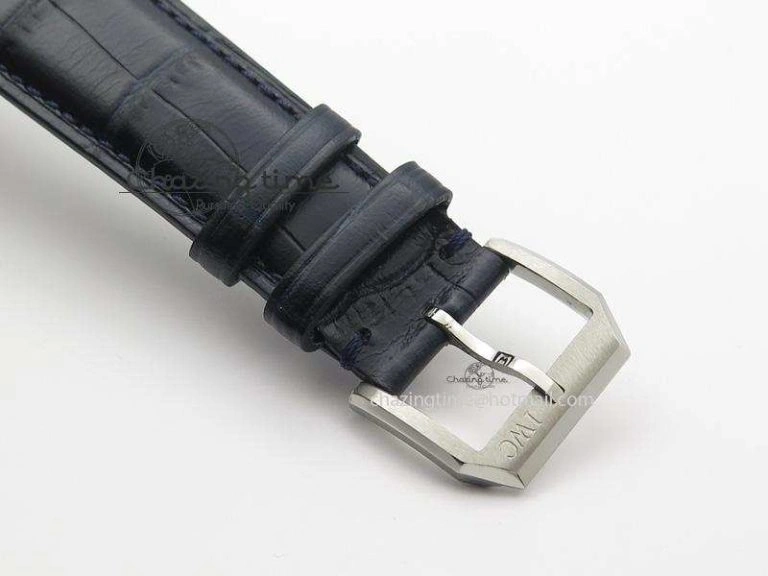 Ingeniuer St.Laurens SS Blue Dial MKF 1:1 V2 Best Edition On Black Leather Strap A80111