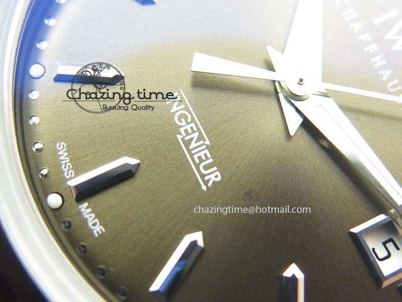 Ingeniuer St.Laurens SS Brown Dial MK 1:1 Best Edition On Black Leather Strap A80111