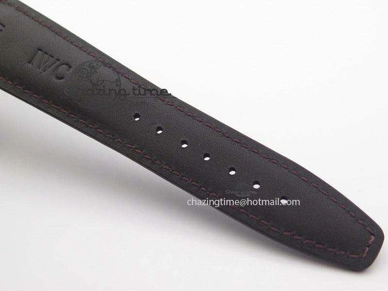 Ingeniuer St.Laurens SS Brown Dial MK 1:1 Best Edition On Black Leather Strap A80111