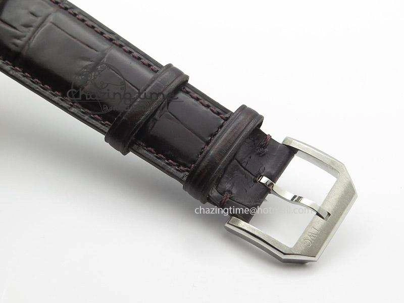 Ingeniuer St.Laurens SS Brown Dial MK 1:1 Best Edition On Black Leather Strap A80111