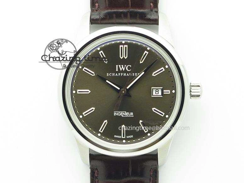 Ingeniuer St.Laurens SS Brown Dial MKF 1:1 V2 Best Edition On Black Leather Strap A80111