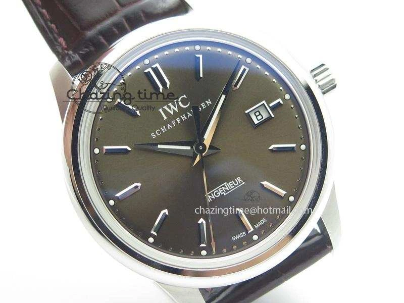 Ingeniuer St.Laurens SS Brown Dial MKF 1:1 V2 Best Edition On Black Leather Strap A80111