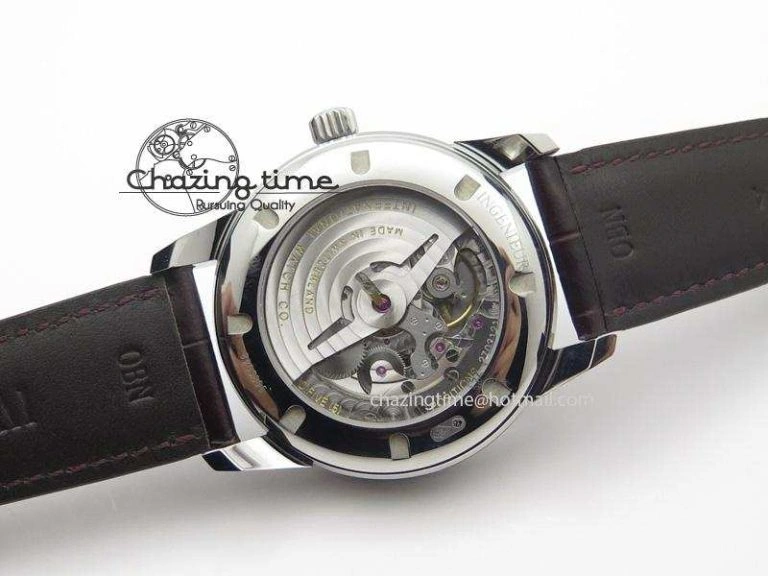 Ingeniuer St.Laurens SS Brown Dial MKF 1:1 V2 Best Edition On Black Leather Strap A80111