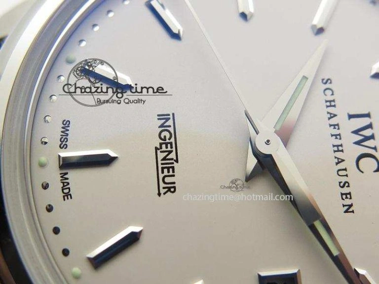 Ingeniuer St.Laurens SS White Dial MKF 1:1 V2 Best Edition On Black Leather Strap A80111