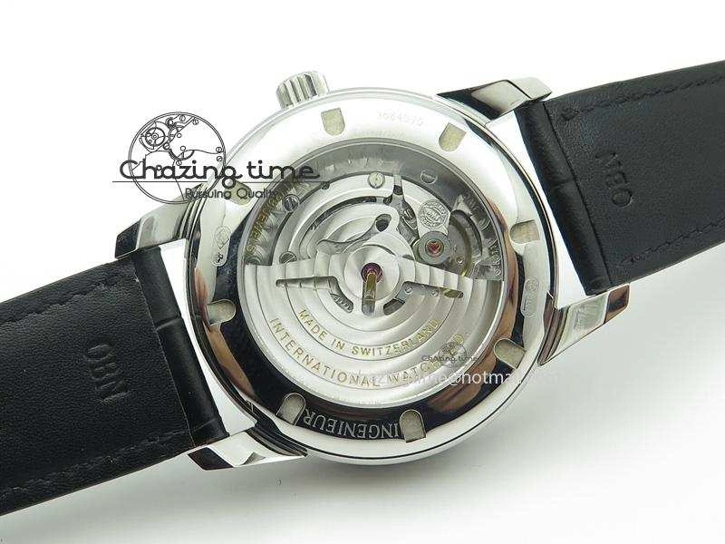 Ingeniuer St.Laurens SS White Dial MKF 1:1 V2 Best Edition On Black Leather Strap A80111