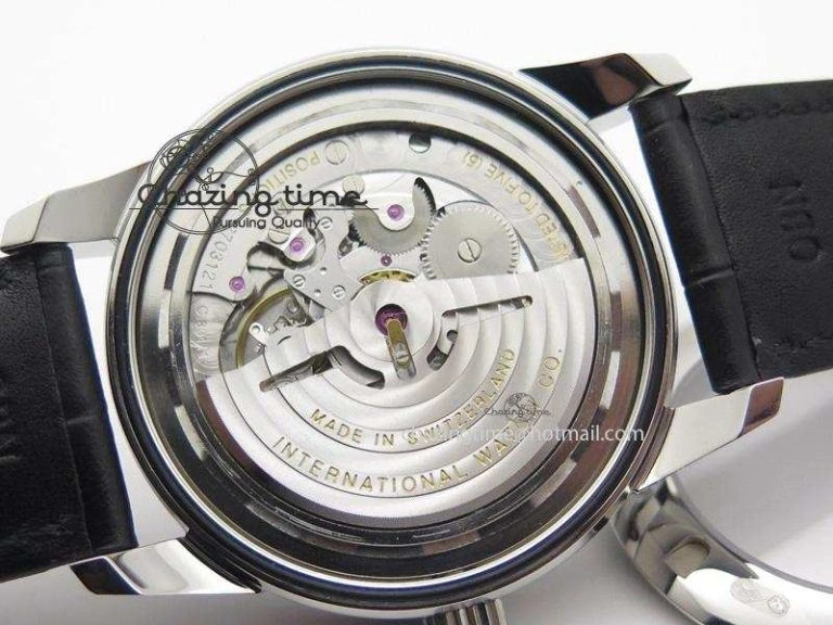Ingeniuer St.Laurens SS White Dial MKF 1:1 V2 Best Edition On Black Leather Strap A80111