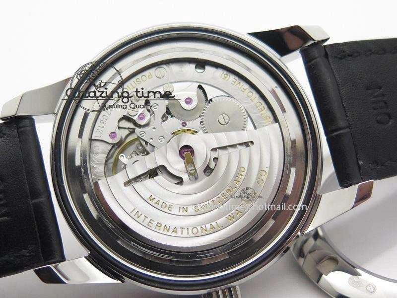 Ingeniuer St.Laurens SS White Dial MKF 1:1 V2 Best Edition On Black Leather Strap A80111