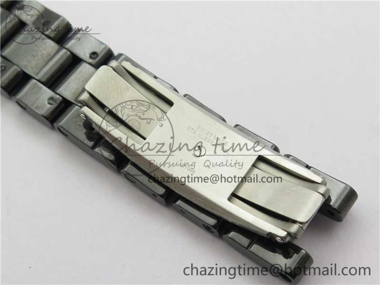 J12 38mm BV+ 1:1 Best Edition Black Korea Ceramic Black Dial Numeral Markers on Bracelet Calibre 12.1