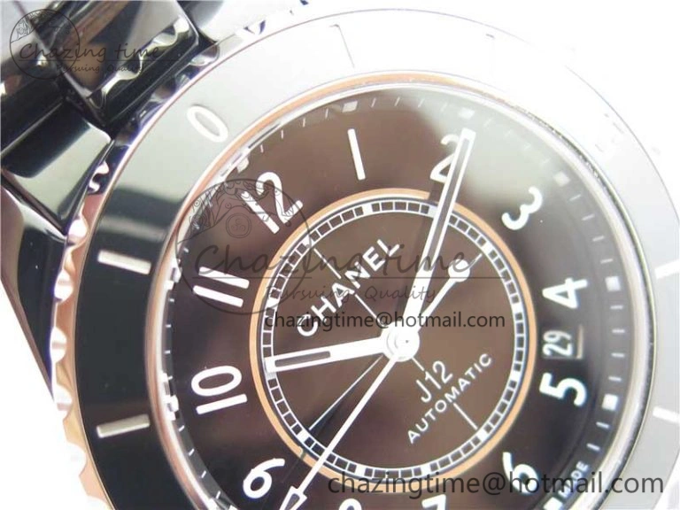 J12 38mm BV+ 1:1 Best Edition Black Korea Ceramic Black Dial Numeral Markers on Bracelet Calibre 12.1