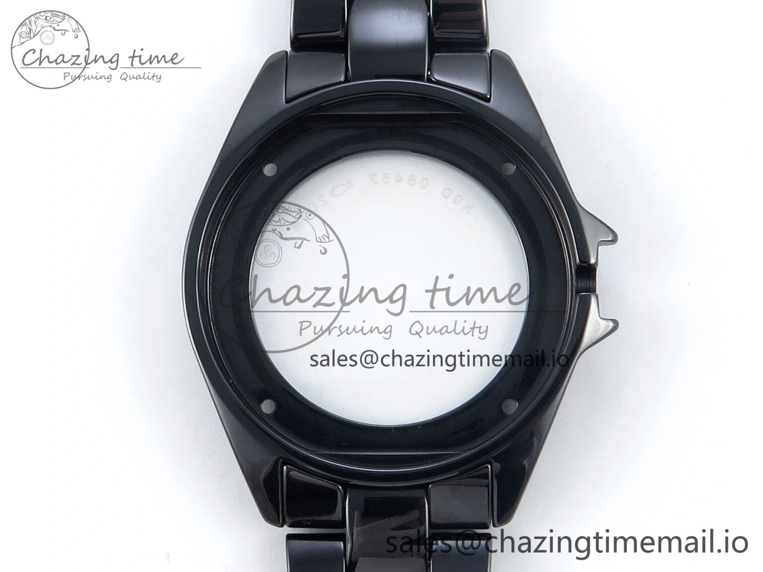 J13 33mm Black Ceramic HTF 1:1 Best Edition Black Numbers Dial on Bracelet A12.1