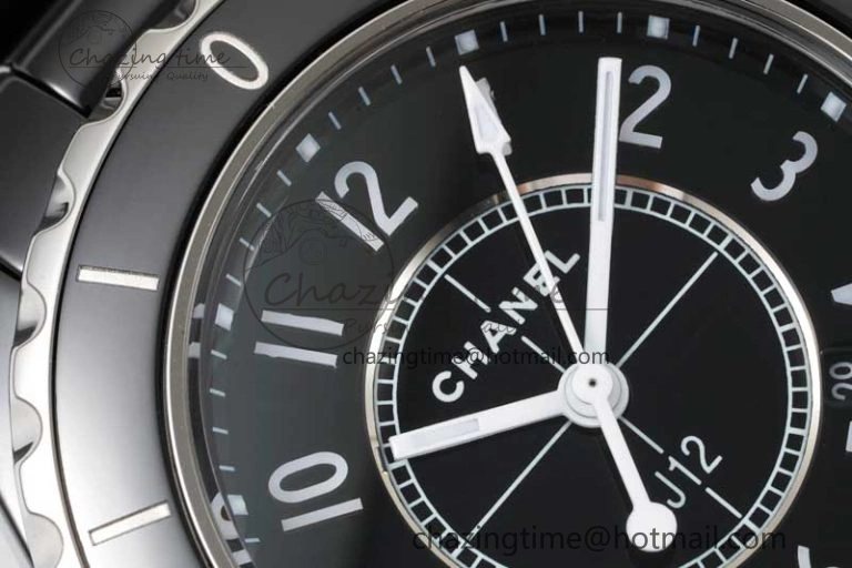 J13 33mm Black Korea Ceramic HTF 1:1 Best Edition Black Dial on Bracelet Swiss Quartz