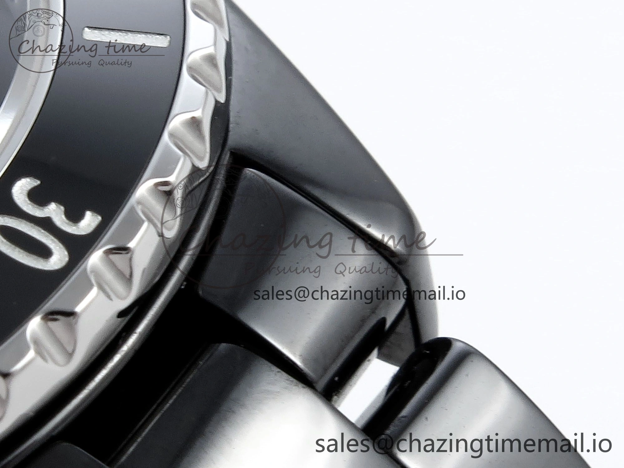J13 33mm HTF 1:1 Best Edition Black Korea Ceramic Diamonds Markers Dial on Bracelet A12.1