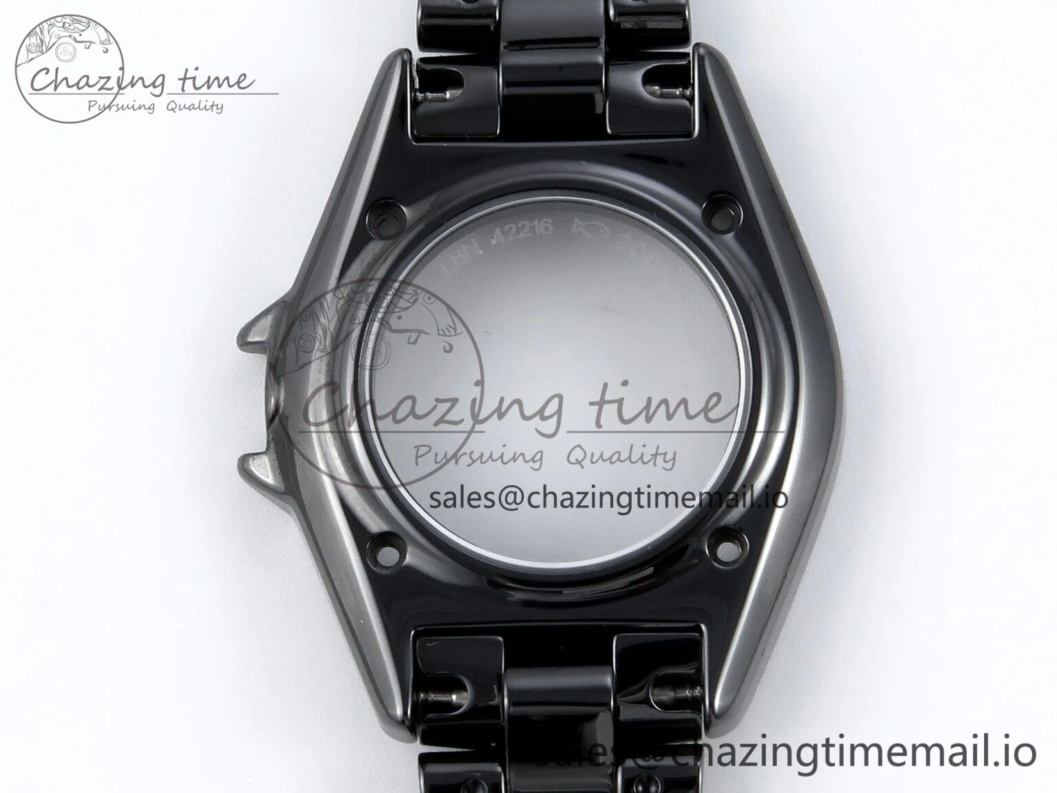 J13 33mm HTF 1:1 Best Edition Black Korea Ceramic Numeral Markers Dial on Bracelet A12.1
