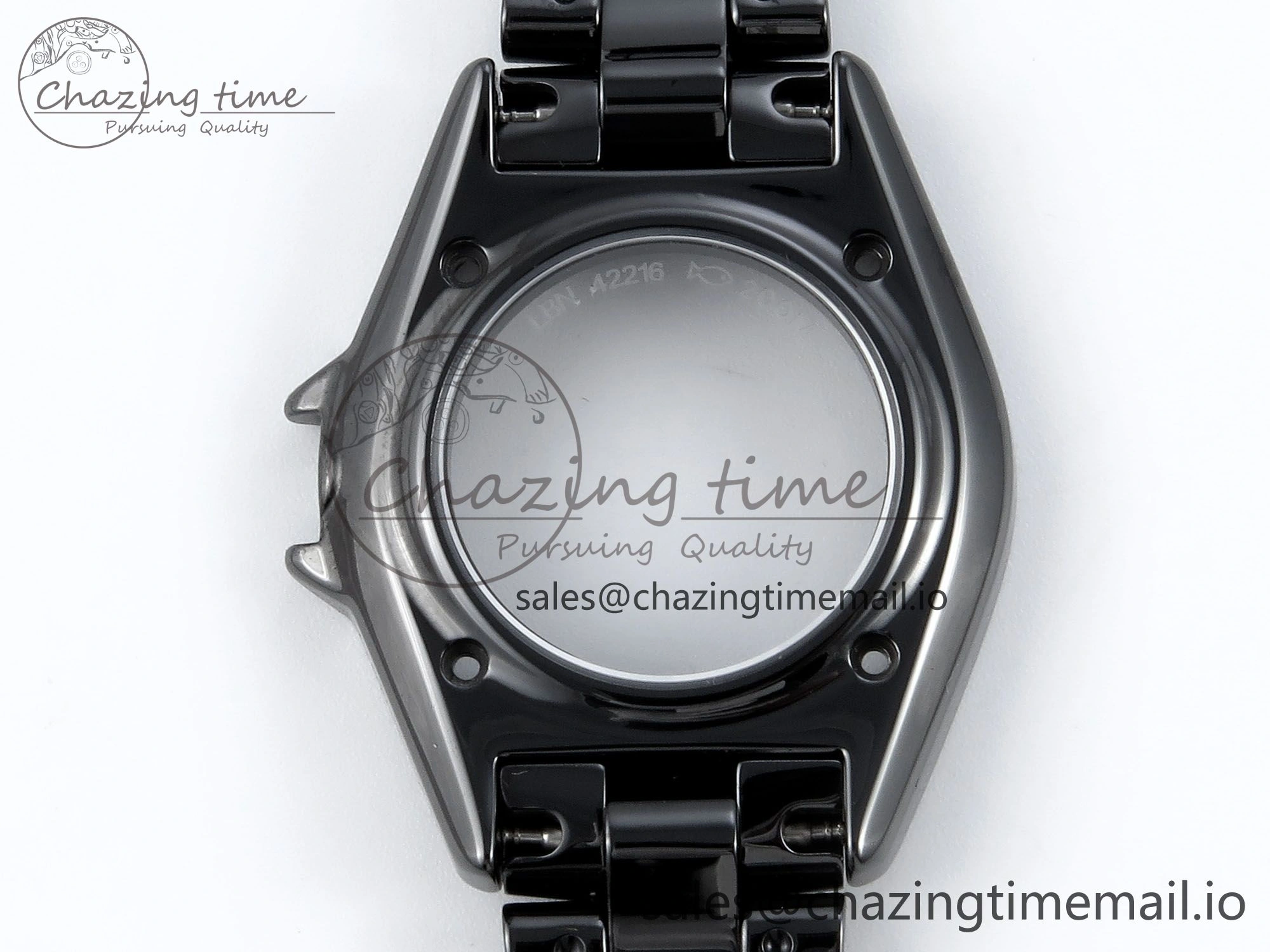 J13 33mm HTF 1:1 Best Edition Black Korea Ceramic Numeral Markers Dial on Bracelet A12.1
