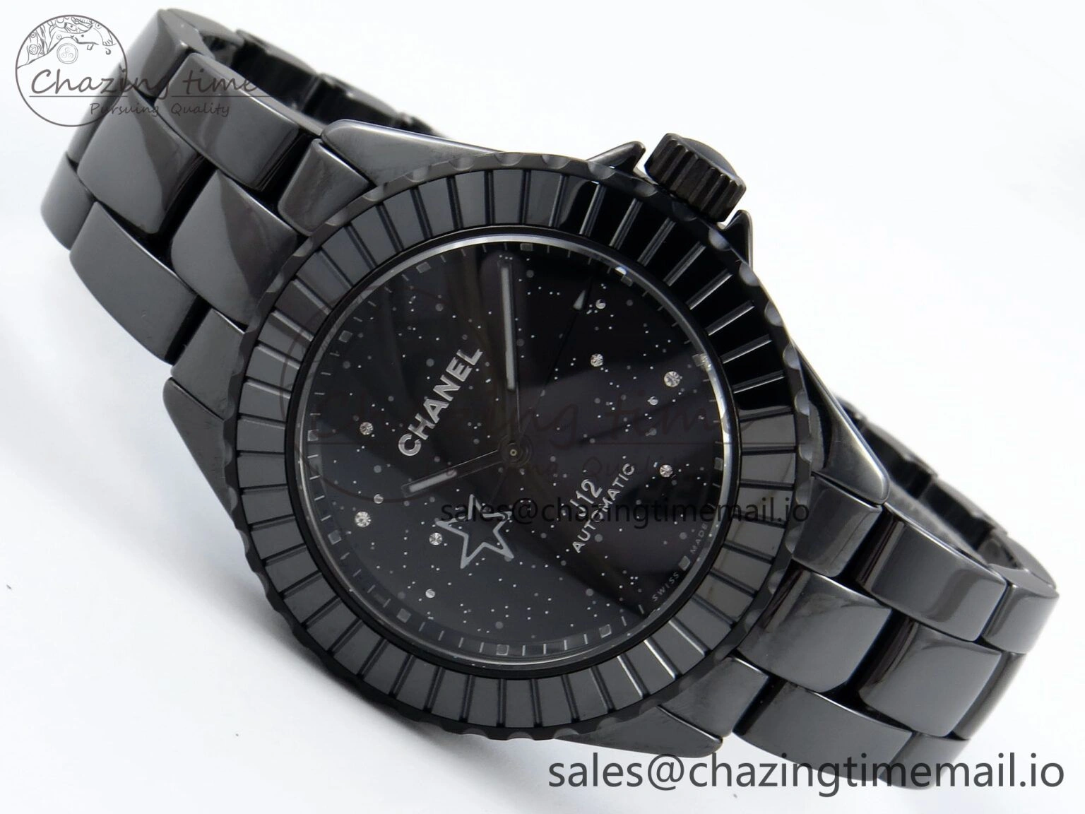 J13 33mm HTF 1:1 Best Edition Black Starry Sky Dial on Bracelet A12.1