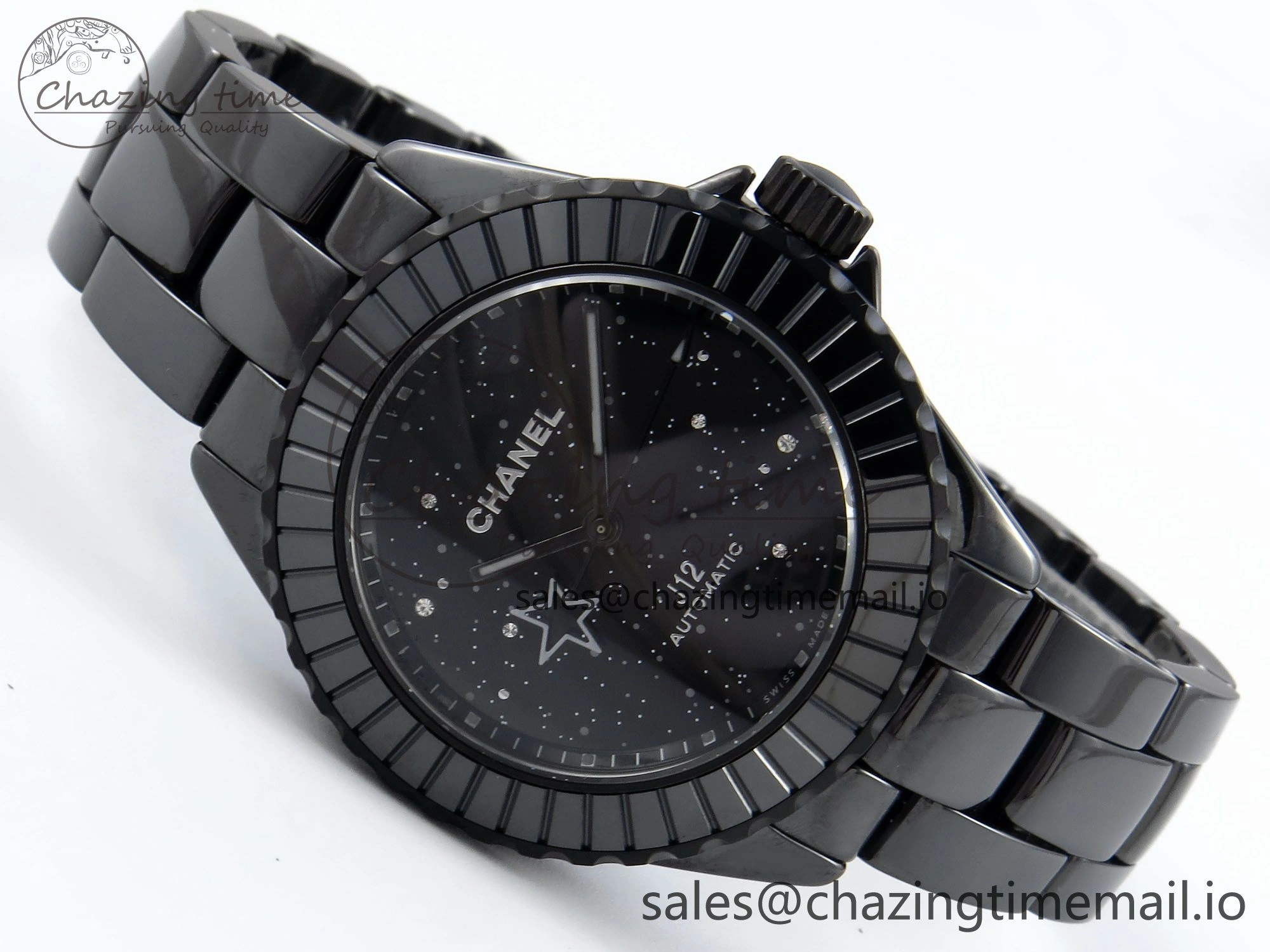 J13 33mm HTF 1:1 Best Edition Black Starry Sky Dial on Bracelet A12.1