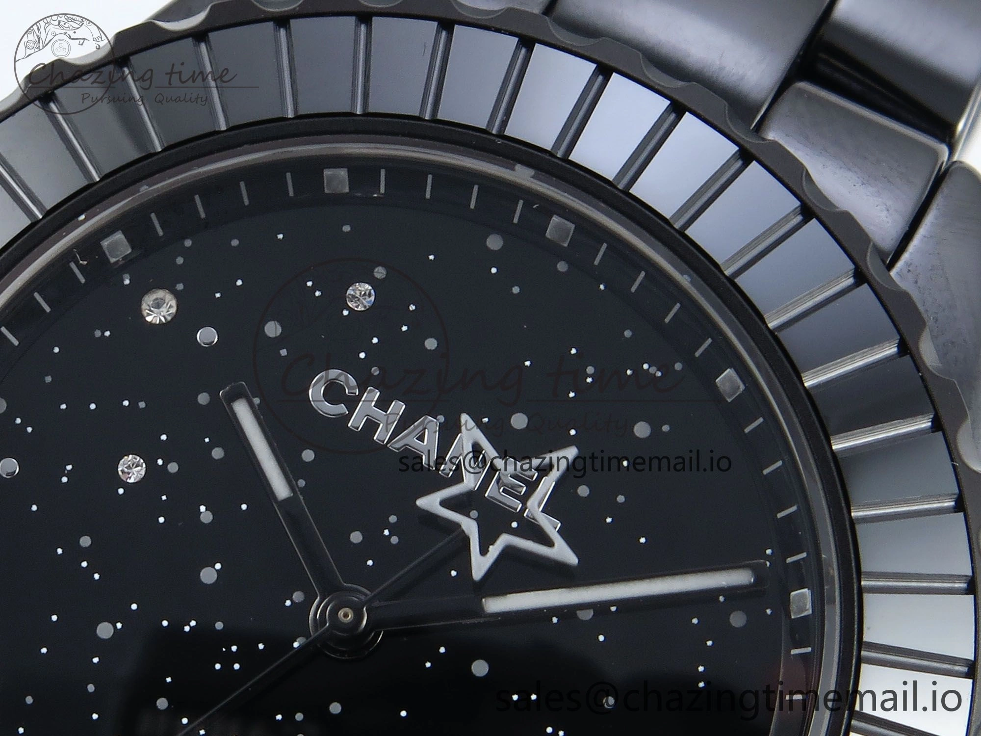J13 33mm HTF 1:1 Best Edition Black Starry Sky Dial on Bracelet A12.1