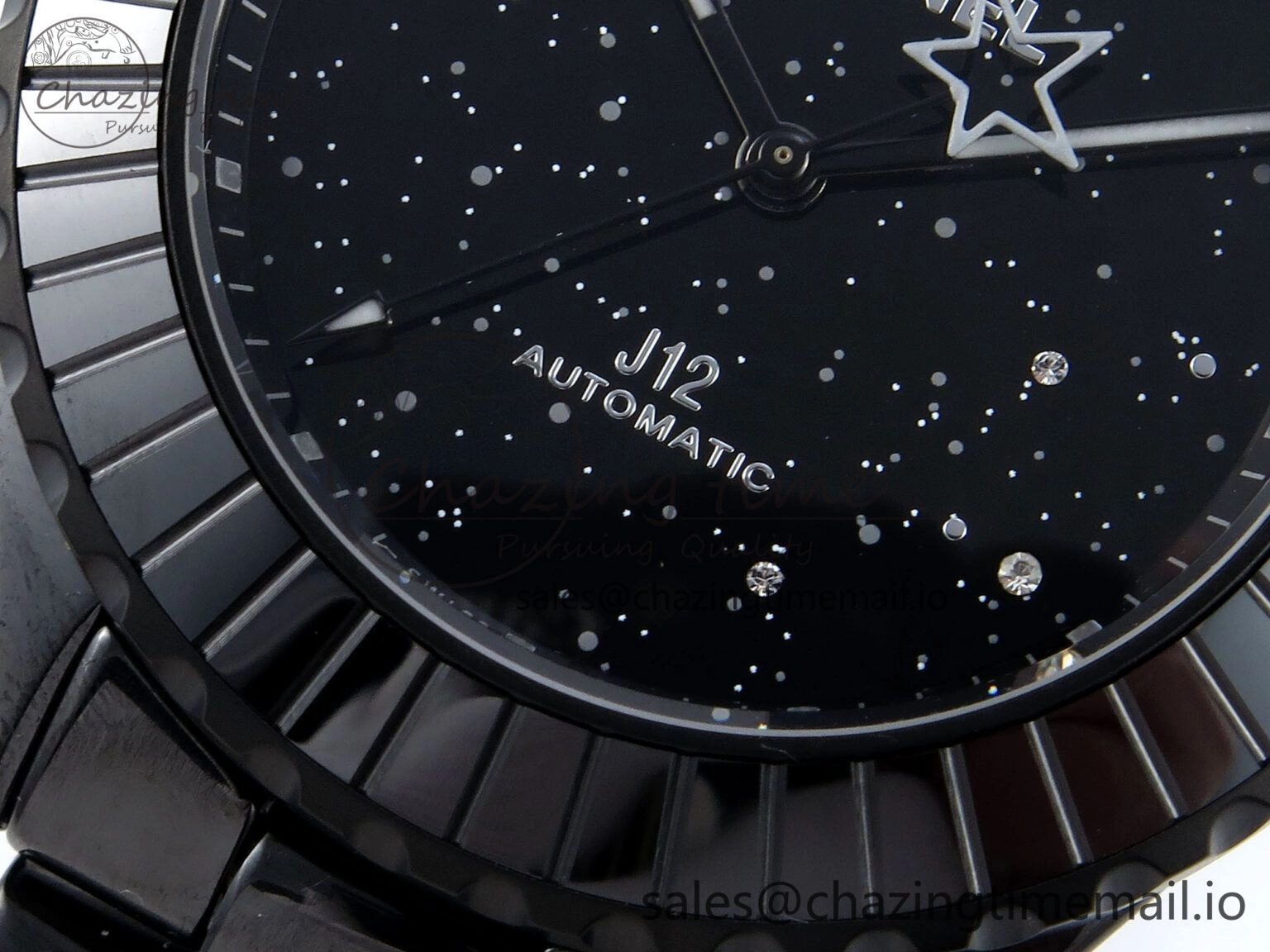 J13 33mm HTF 1:1 Best Edition Black Starry Sky Dial on Bracelet A12.1