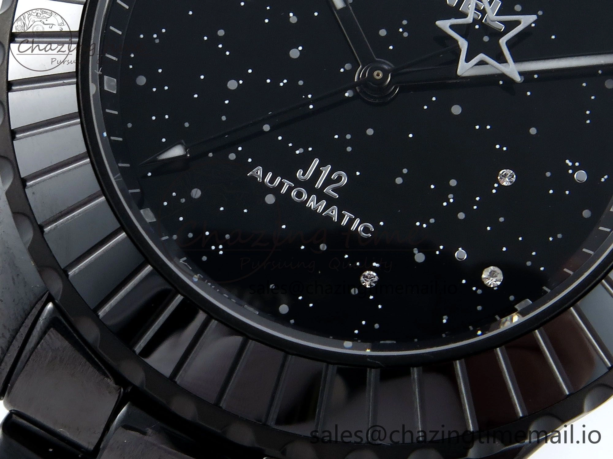 J13 33mm HTF 1:1 Best Edition Black Starry Sky Dial on Bracelet A12.1