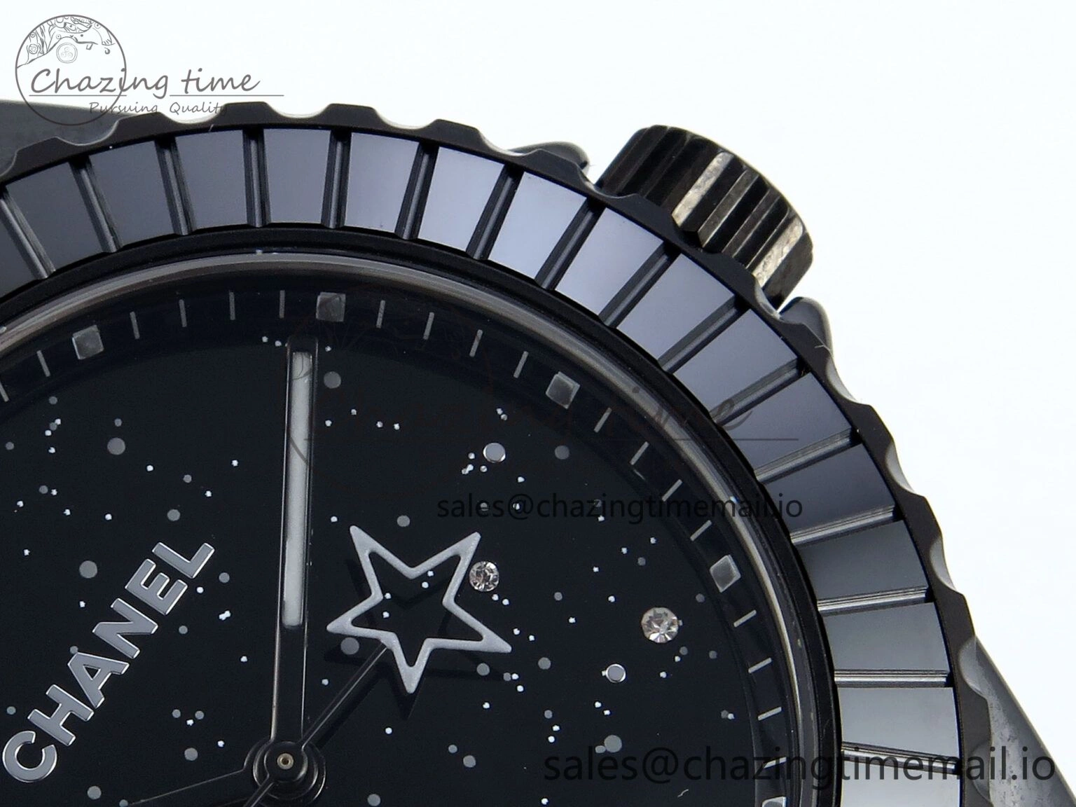 J13 33mm HTF 1:1 Best Edition Black Starry Sky Dial on Bracelet A12.1