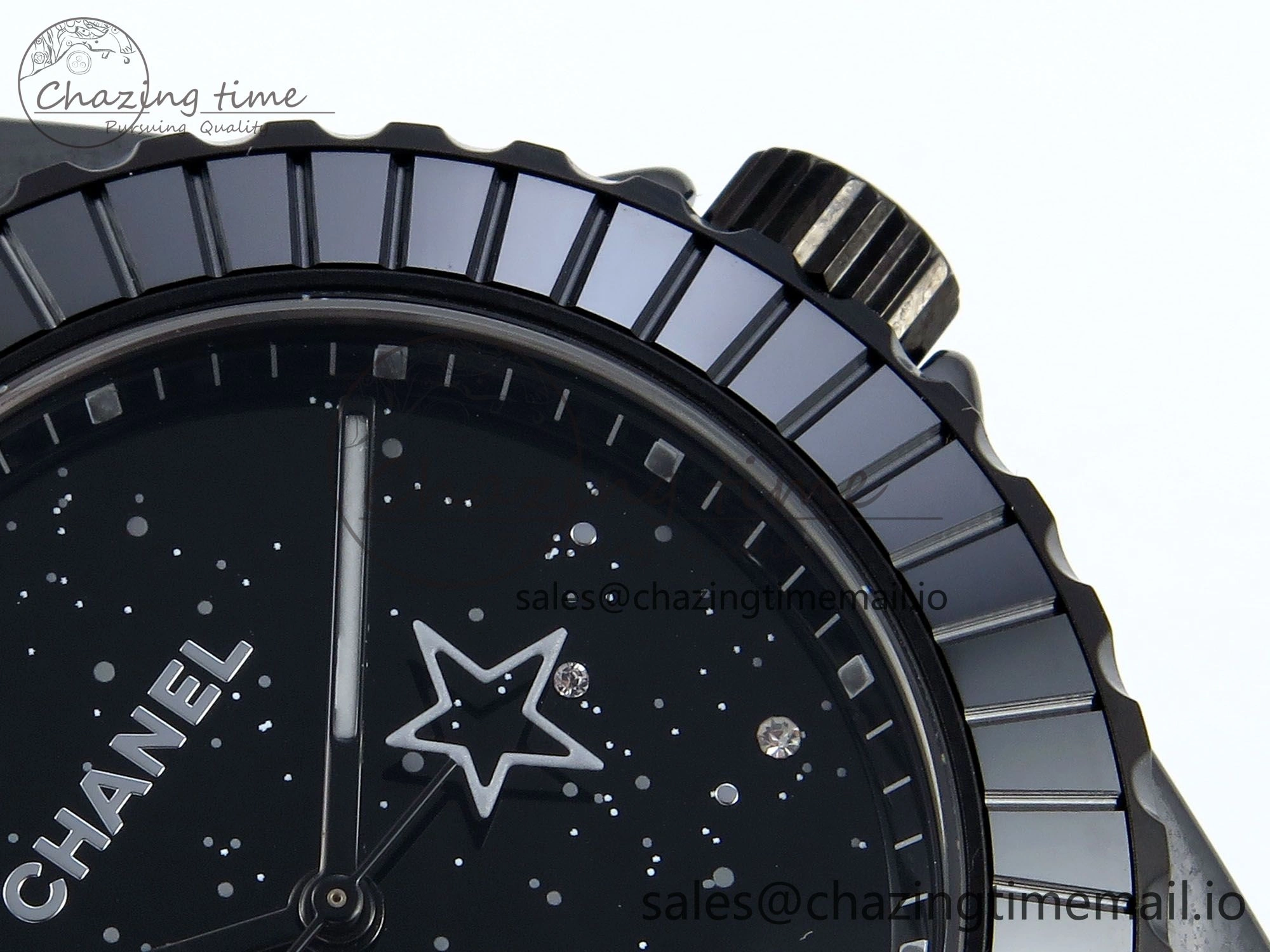 J13 33mm HTF 1:1 Best Edition Black Starry Sky Dial on Bracelet A12.1