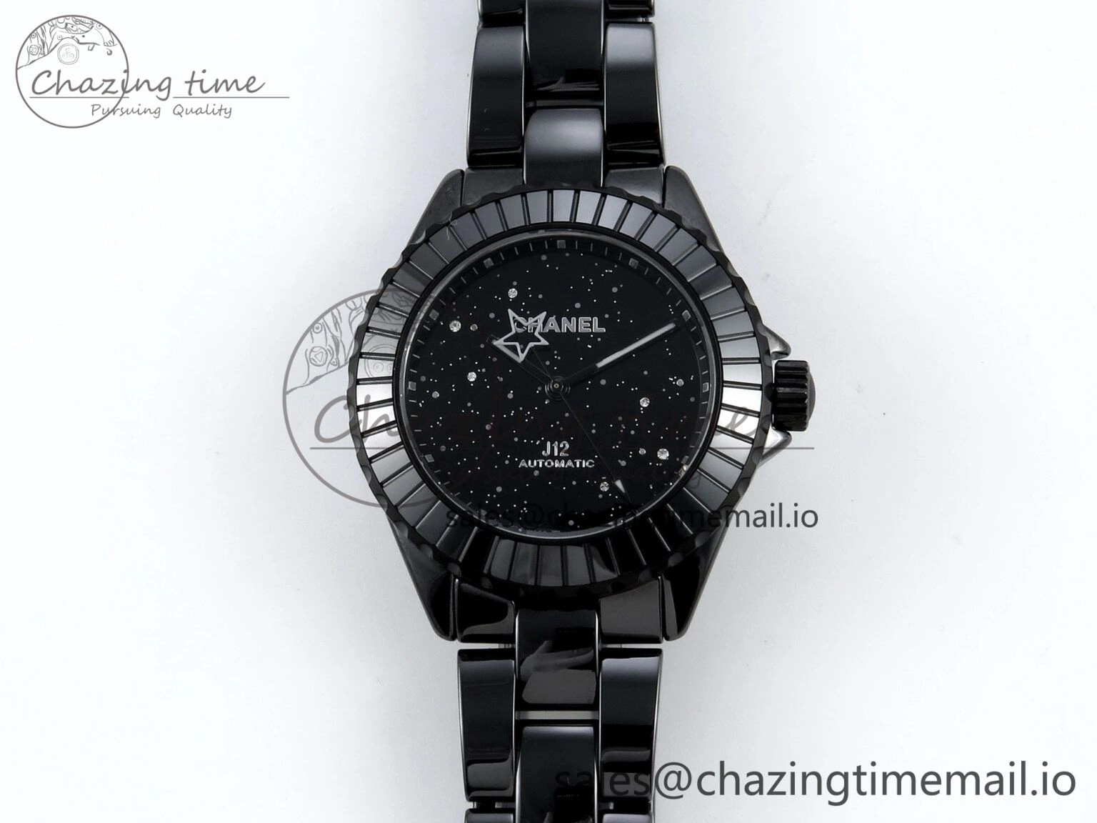 J13 33mm HTF 1:1 Best Edition Black Starry Sky Dial on Bracelet A12.1