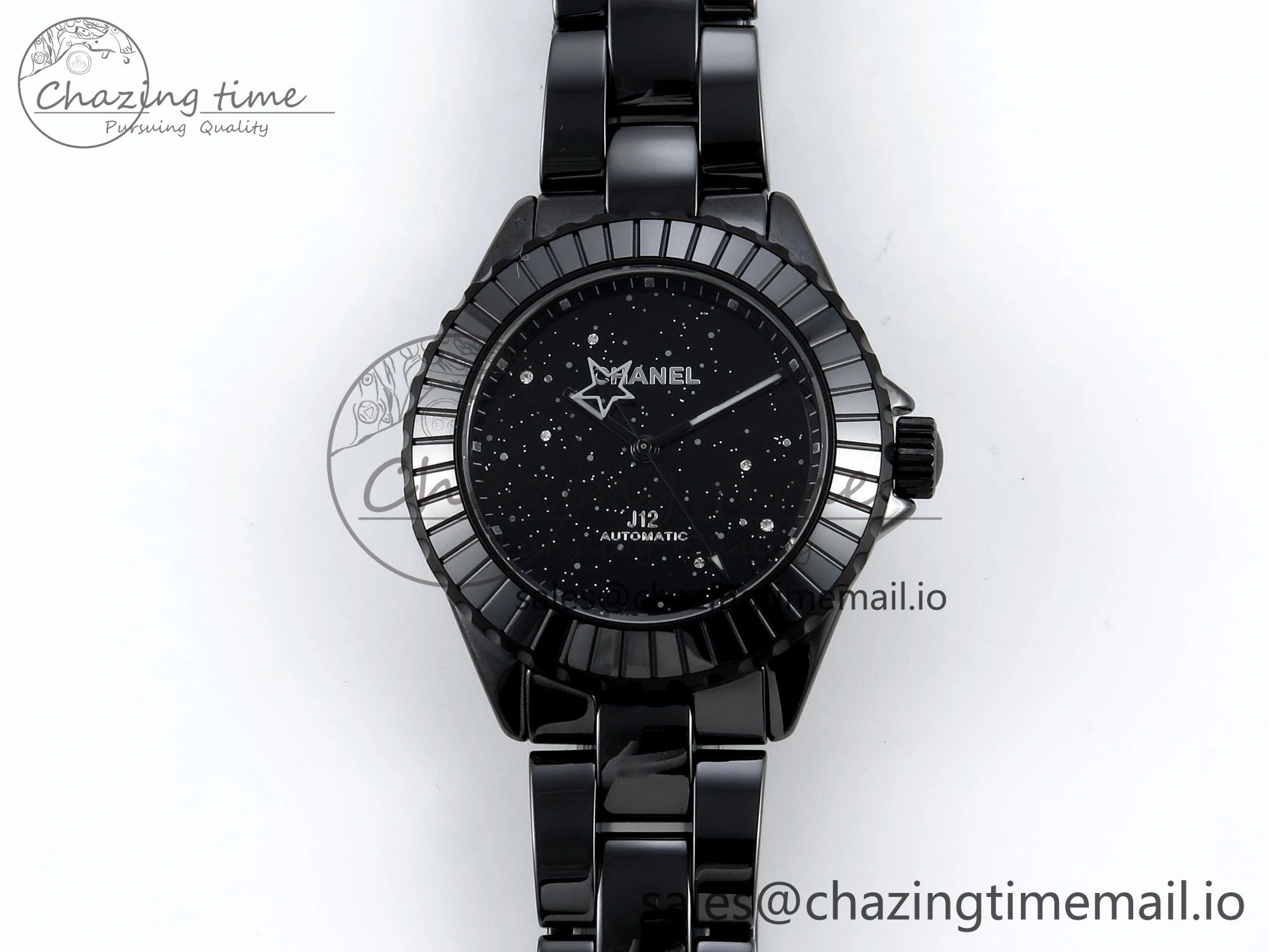 J13 33mm HTF 1:1 Best Edition Black Starry Sky Dial on Bracelet A12.1