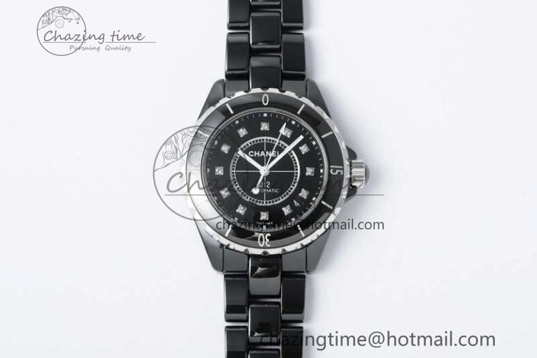 J13 33mm HTF 1:1 Best Edition Black YG Dial on Bracelet A12.1