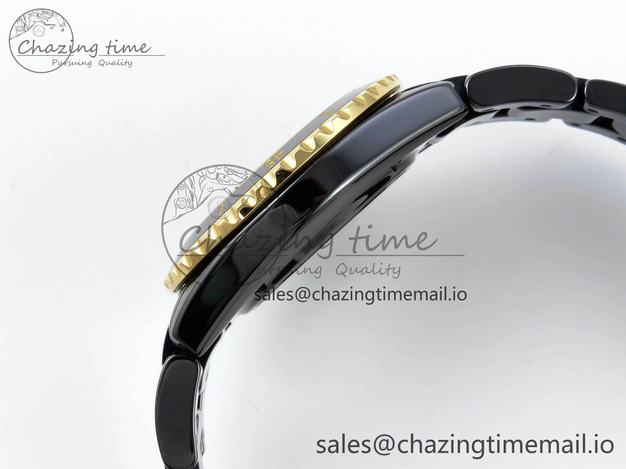J13 33mm HTF 1:1 Best Edition Black YG Dial on Bracelet A12.1