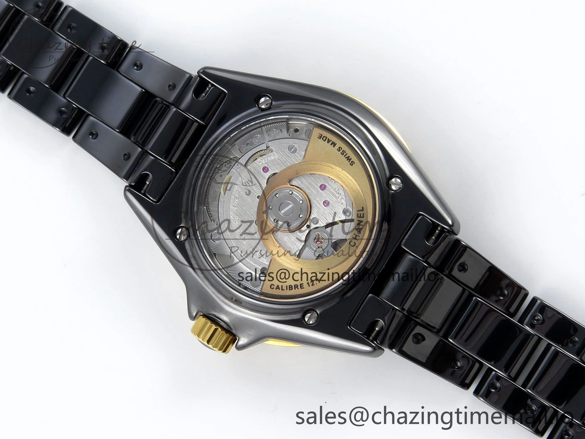 J13 33mm HTF 1:1 Best Edition Black YG Dial on Bracelet A12.1