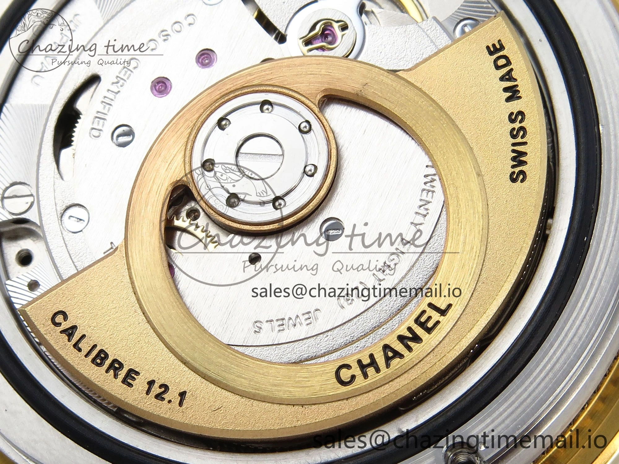 J13 33mm HTF 1:1 Best Edition Black YG Dial on Bracelet A12.1