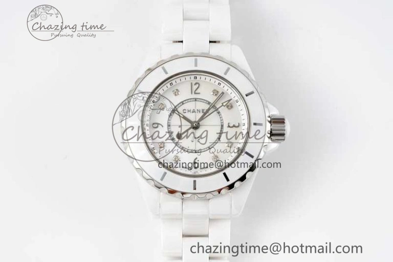 J13 33mm HTF 1:1 Best Edition Rainbow Numeral Markers Dial on Bracelet A12.1