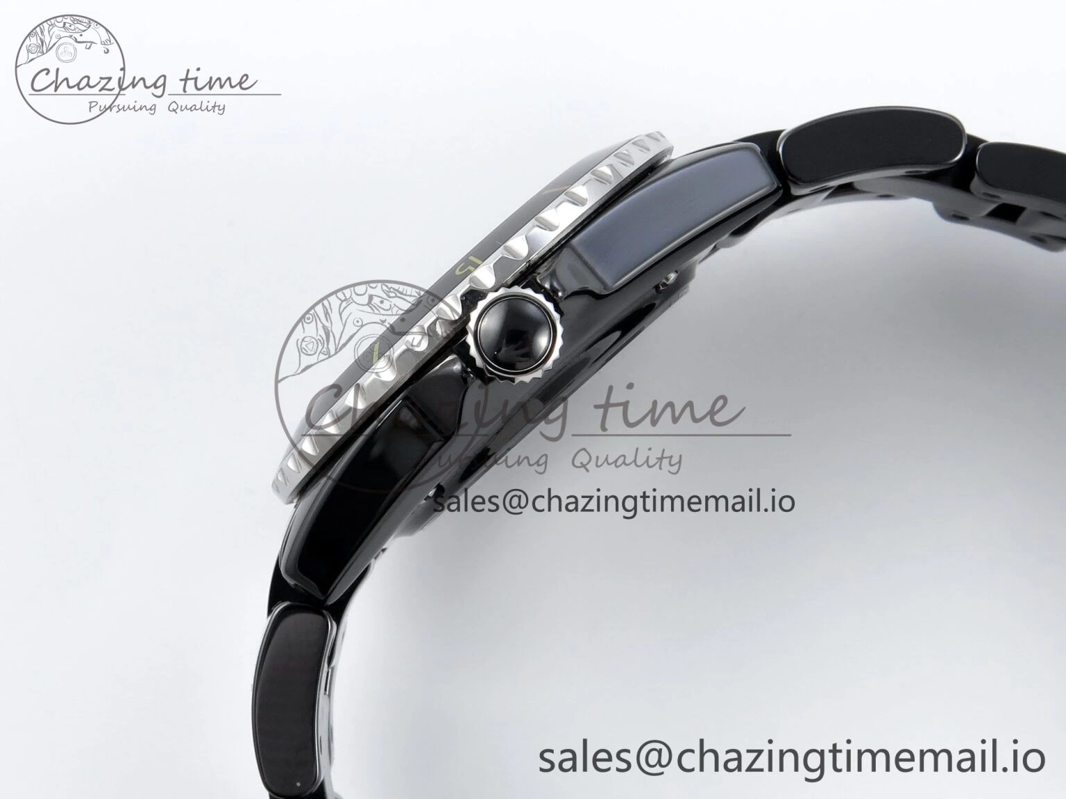 J13 33mm HTF 1:1 Best Edition Rainbow Numeral Markers Dial on Bracelet A12.1