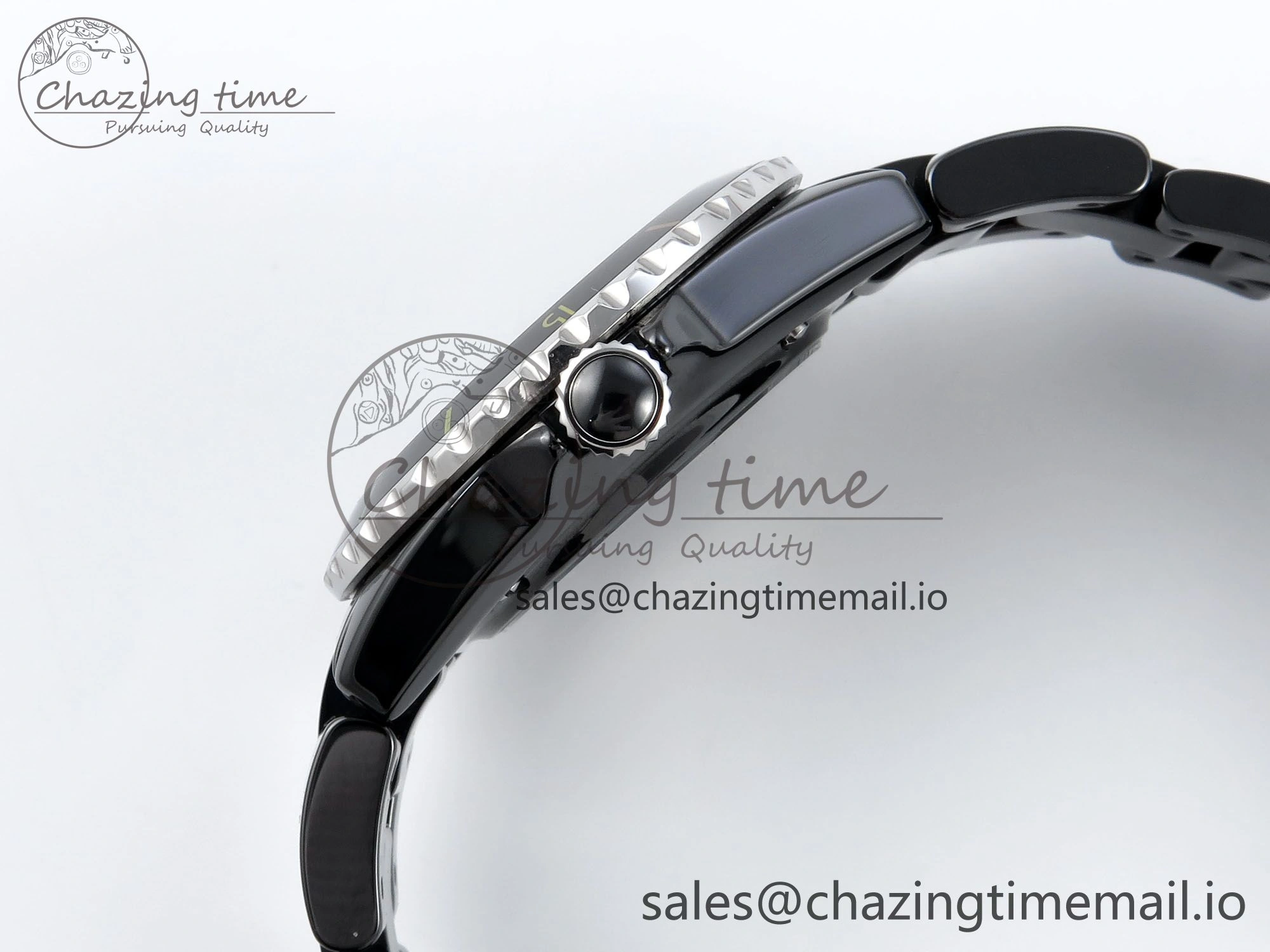 J13 33mm HTF 1:1 Best Edition Rainbow Numeral Markers Dial on Bracelet A12.1