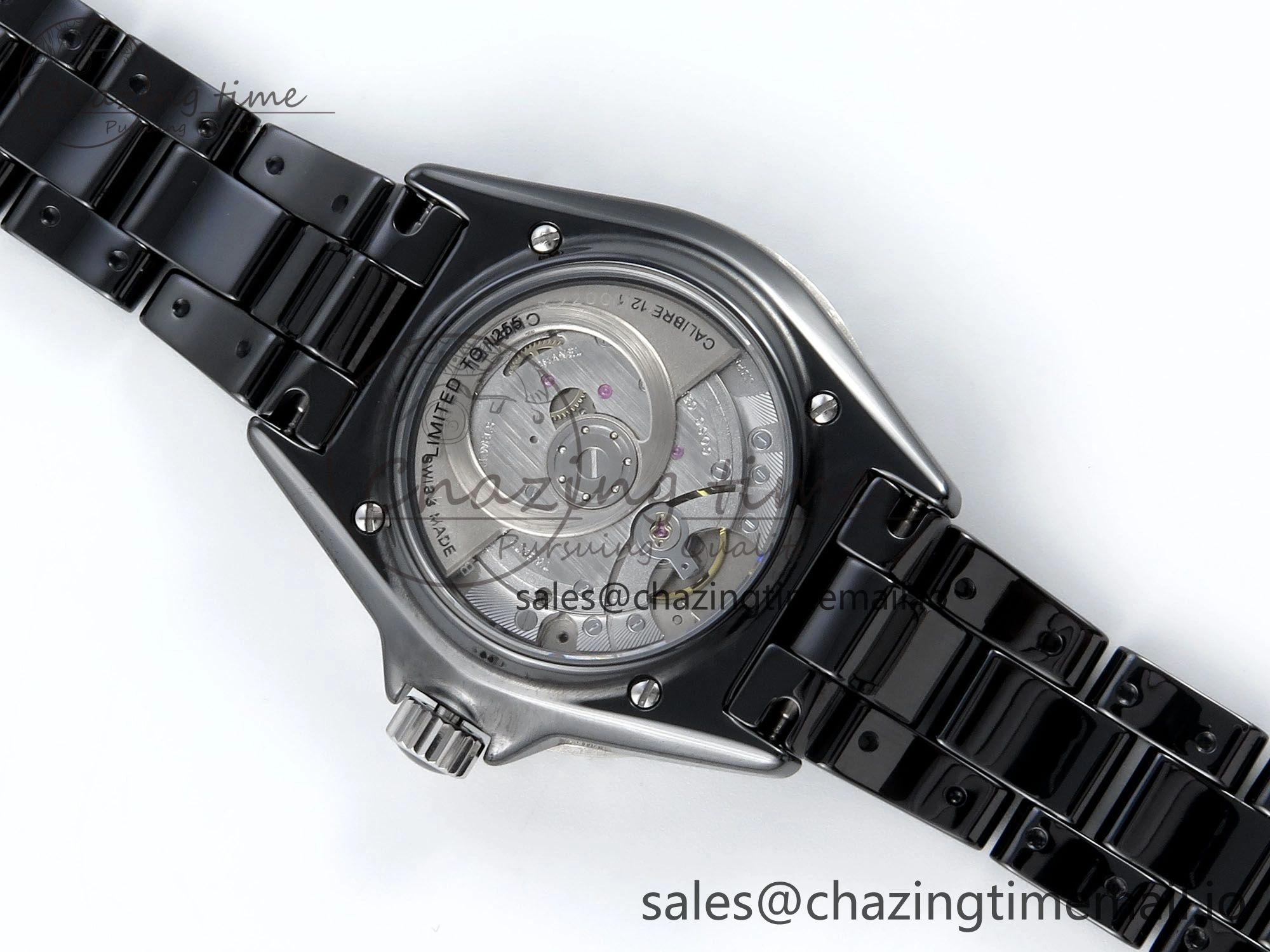 J13 33mm HTF 1:1 Best Edition Rainbow Numeral Markers Dial on Bracelet A12.1