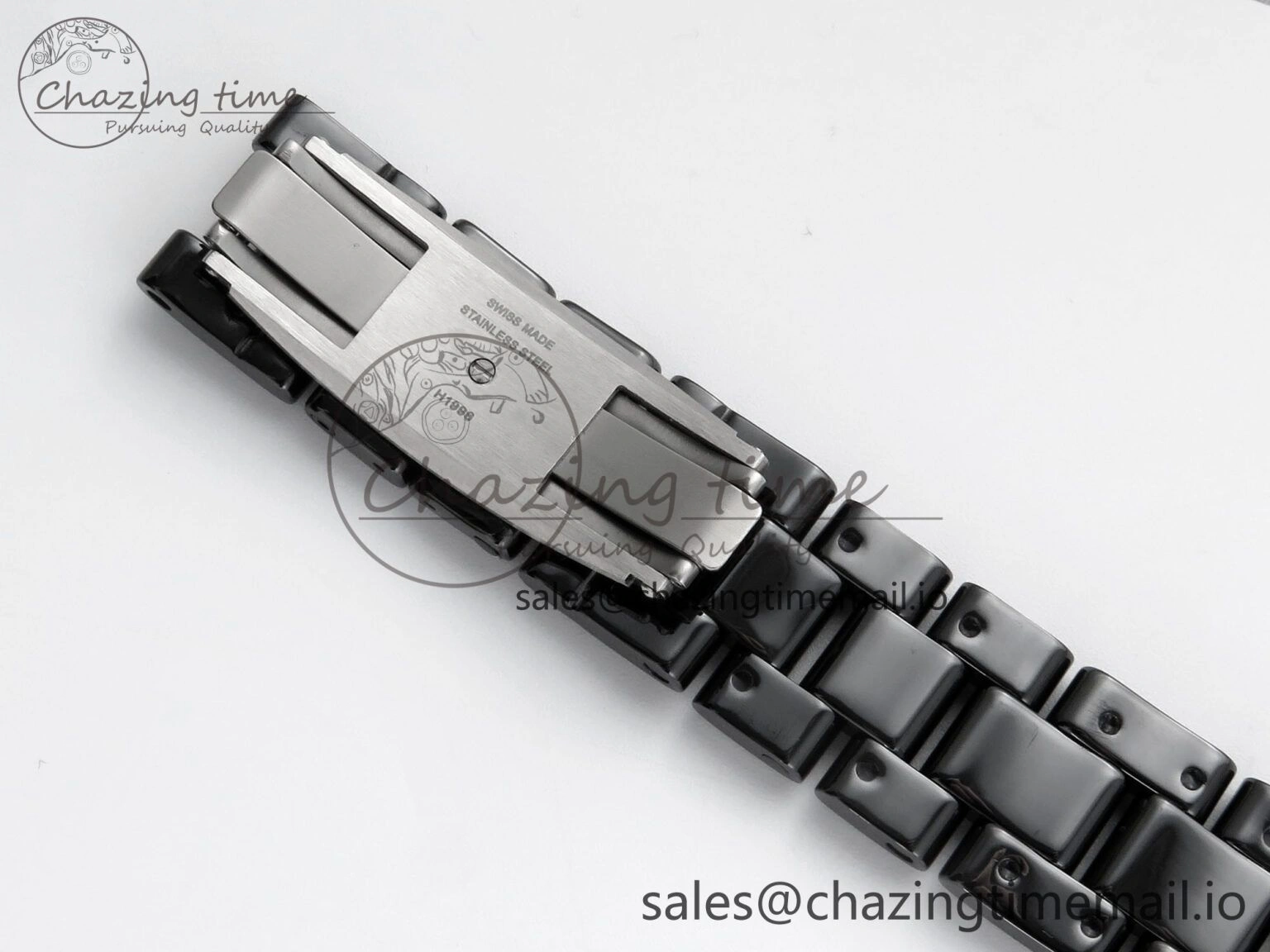 J13 33mm HTF 1:1 Best Edition Rainbow Numeral Markers Dial on Bracelet A12.1