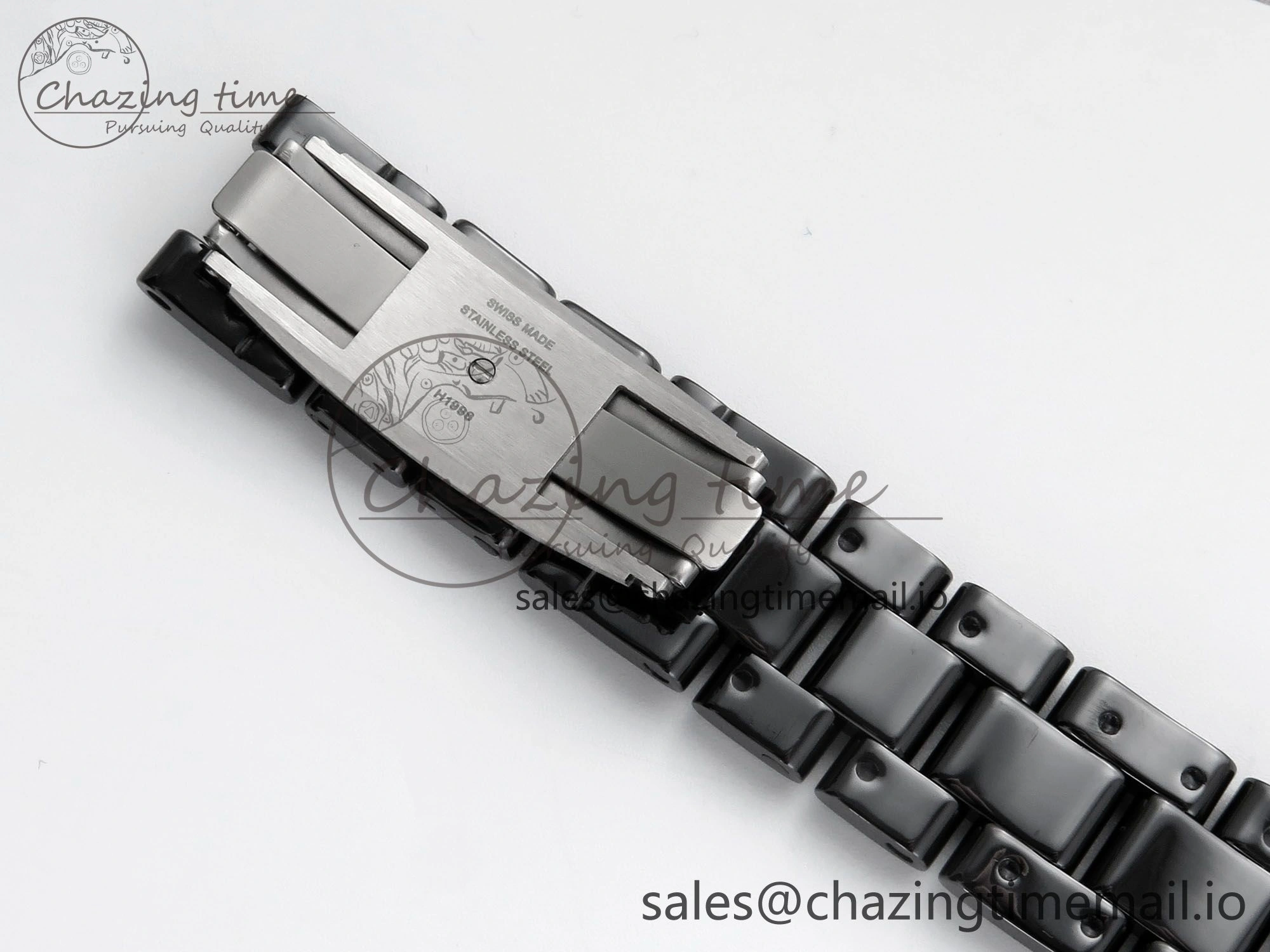J13 33mm HTF 1:1 Best Edition Rainbow Numeral Markers Dial on Bracelet A12.1