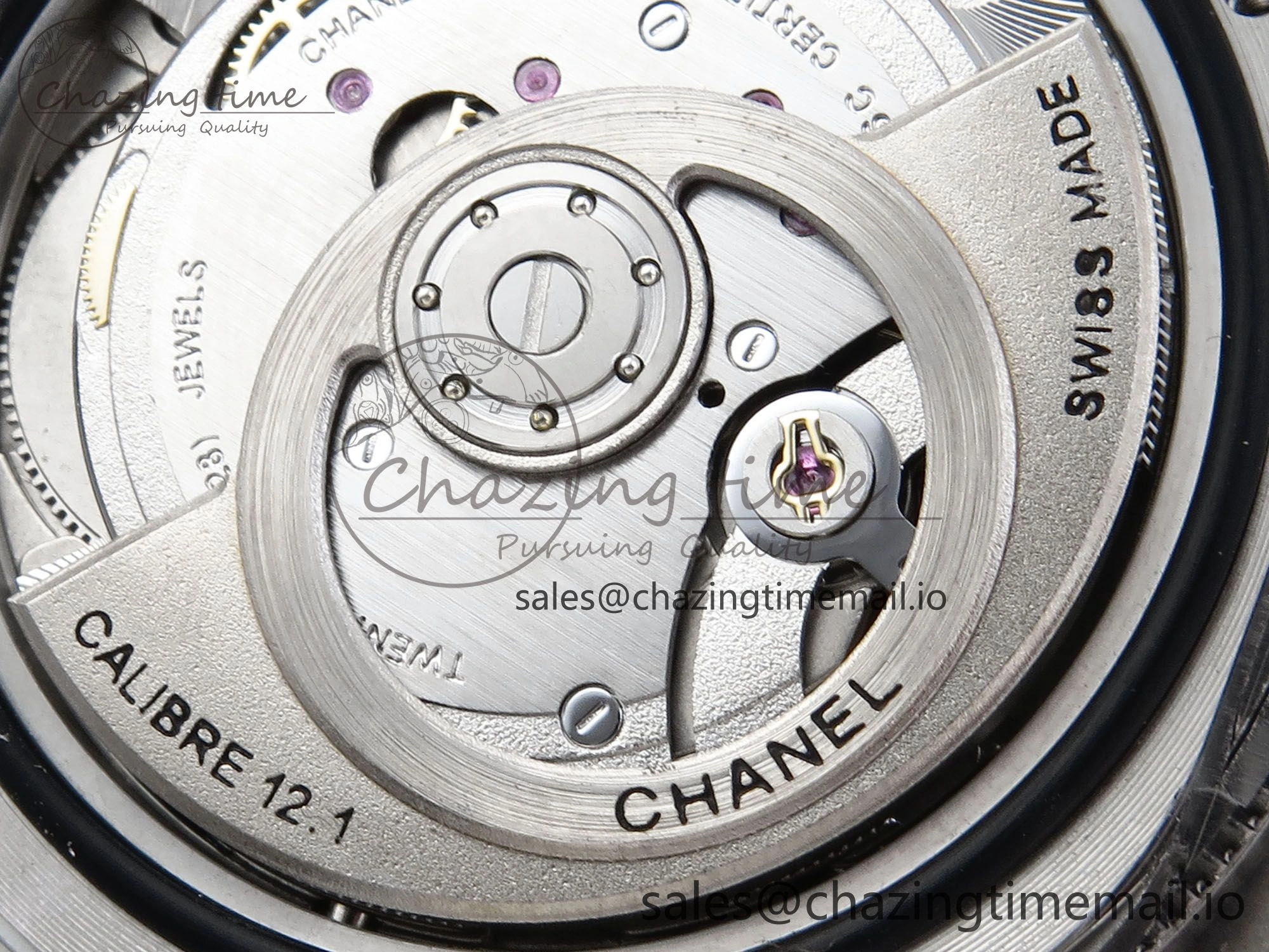 J13 33mm HTF 1:1 Best Edition Rainbow Numeral Markers Dial on Bracelet A12.1