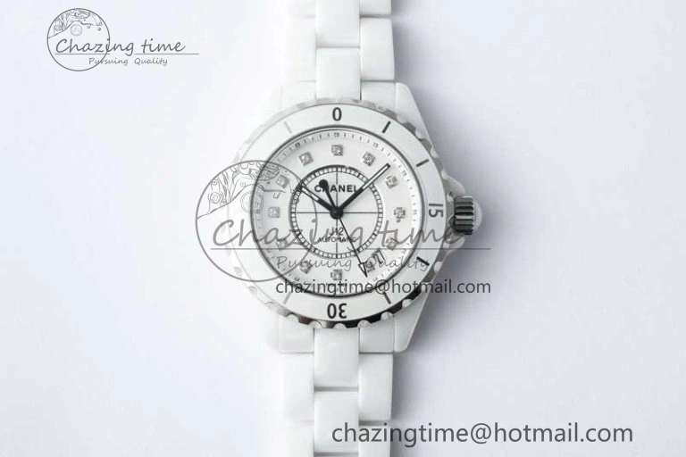 J13 33mm HTF 1:1 Best Edition Rainbow Numeral Markers Dial on Bracelet Swiss Quartz