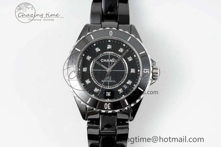 J13 33mm HTF 1:1 Best Edition Rainbow Numeral Markers Dial on Bracelet Swiss Quartz