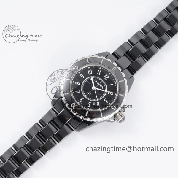 J13 33mm HTF 1:1 Best Edition Rainbow Numeral Markers Dial on Bracelet Swiss Quartz