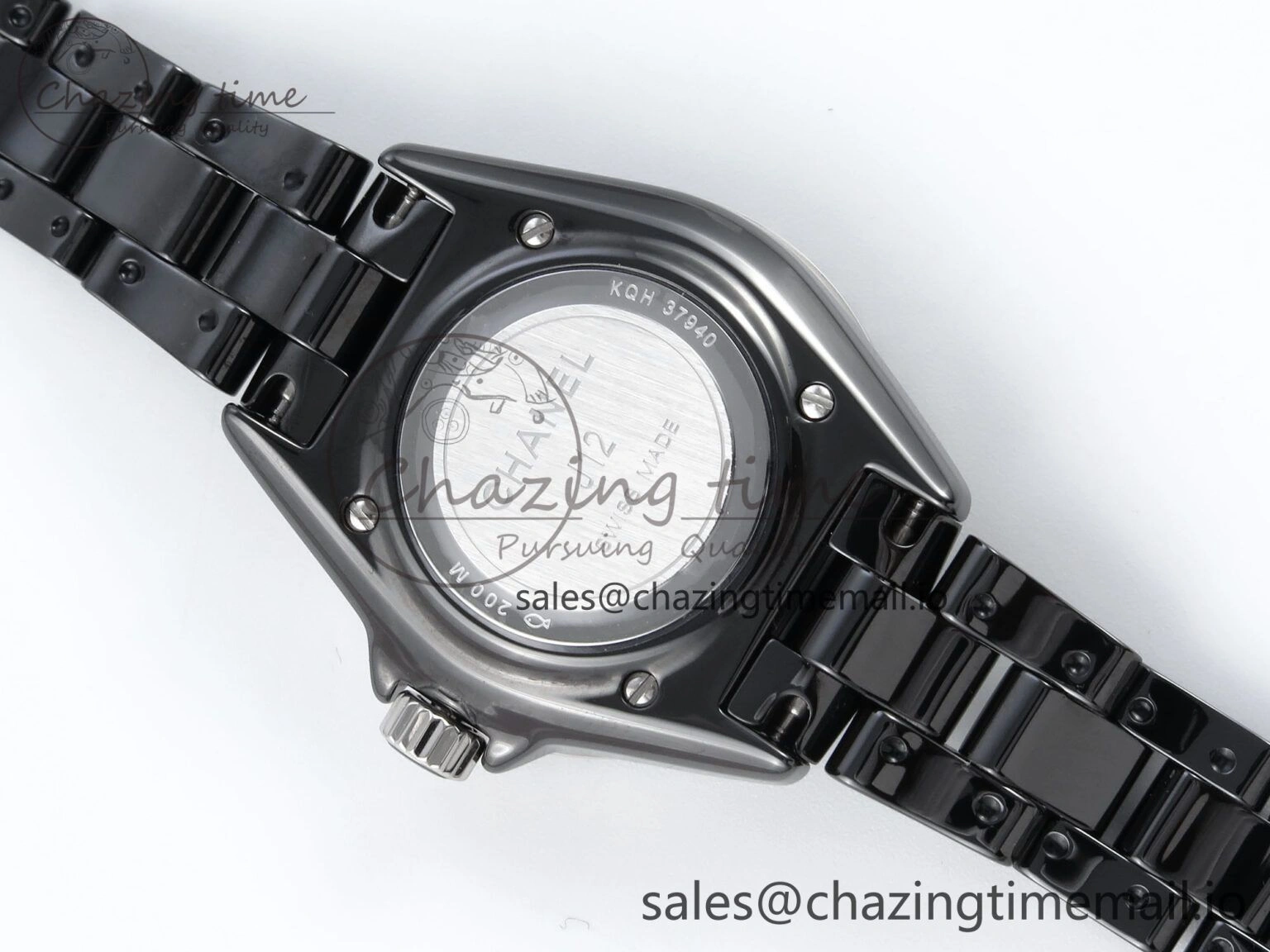 J13 33mm HTF 1:1 Best Edition Rainbow Numeral Markers Dial on Bracelet Swiss Quartz