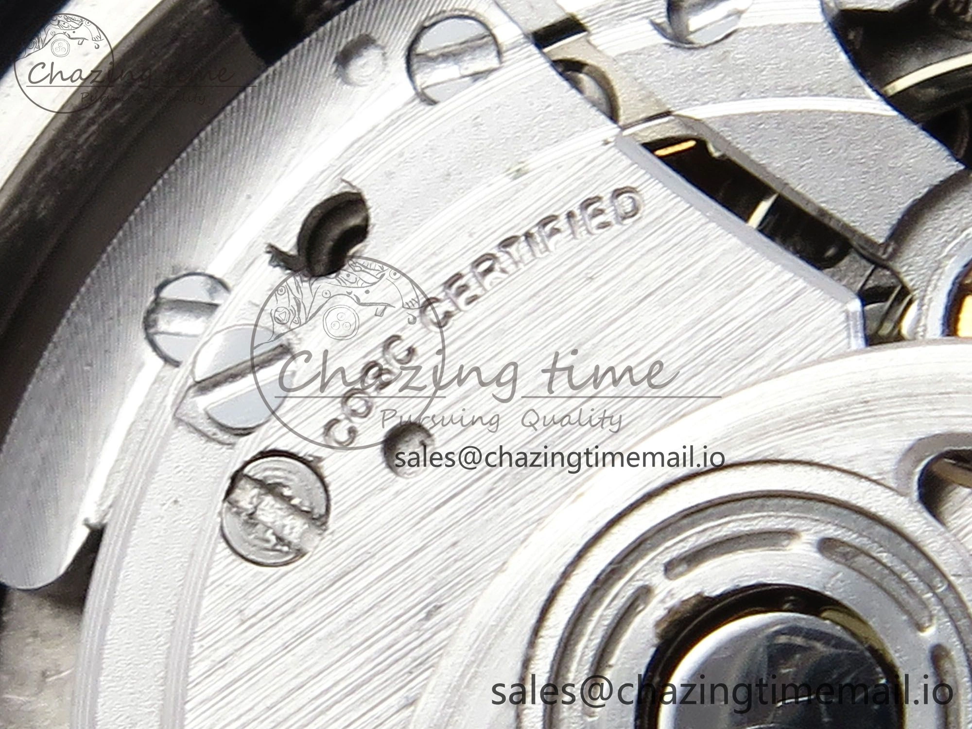 J13 33mm HTF 1:1 Best Edition White Ceramic Numeral Markers Dial on Bracelet A12.1